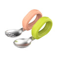 Baby Self-Feeding Training Spoon and Fork Set – BPA-Free Baby Utensils