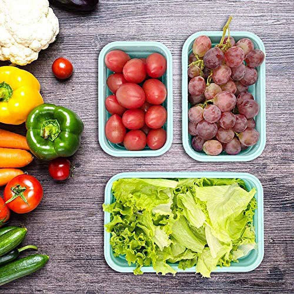 Set of 4 Collapsible Foldable Silicone Food Storage Containers with Airtight Lids – BPA-Free Meal Prep Boxes