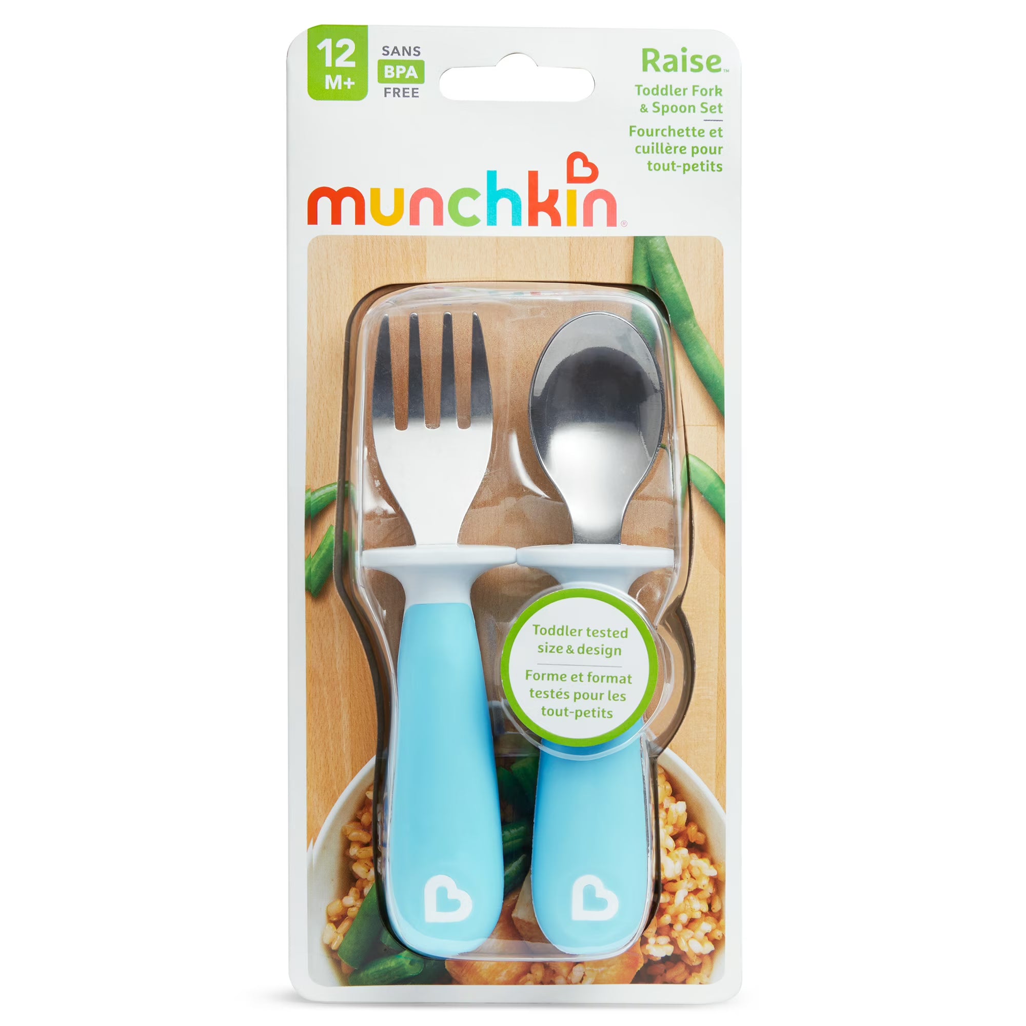 Munchkin® Raise™ Toddler Fork & Spoon Utensil Set