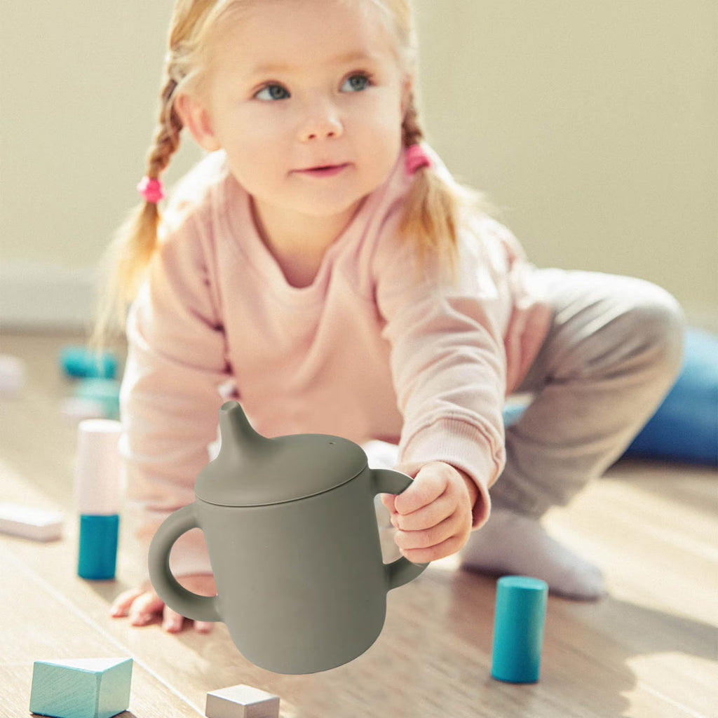 Leak-Proof Silicone Baby Cup with Soft Spout – BPA-Free Toddler Sippy Cup
