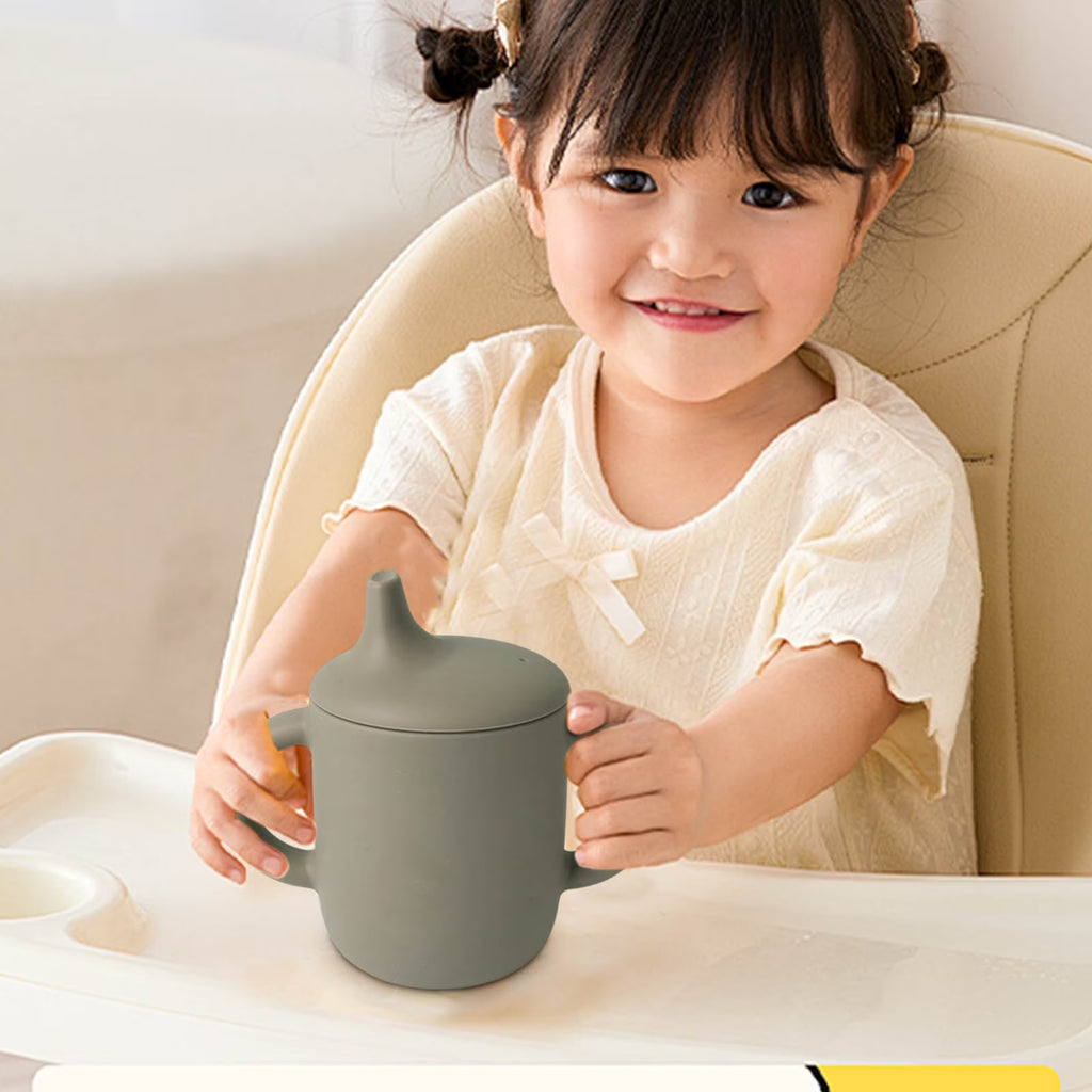 Leak-Proof Silicone Baby Cup with Soft Spout – BPA-Free Toddler Sippy Cup